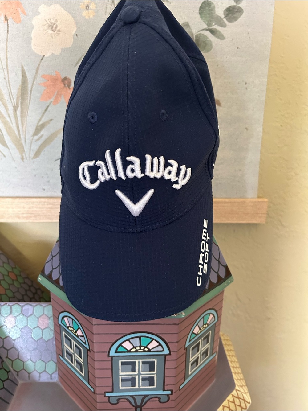 Callaway Men’s Navy Blue Embroidered Chrome Soft Hat